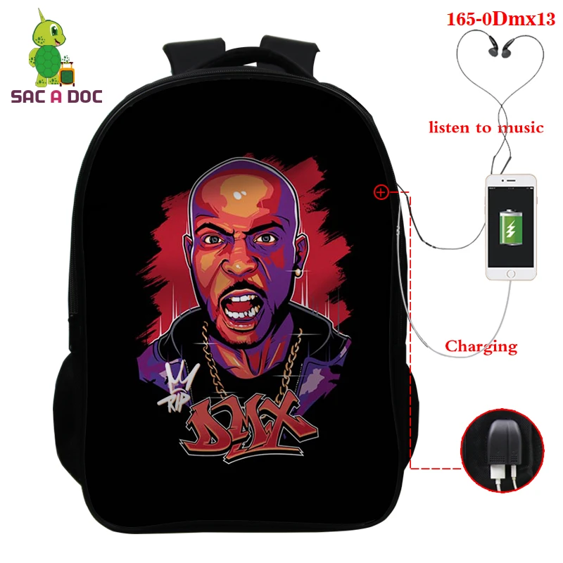 

2021 DMX рюкзаки для мальчиков и девочек-подростков, школьный 3D принт Водонепроницаемый школьный Для женщин мужчины рюкзак ноутбук сумки рюкза...