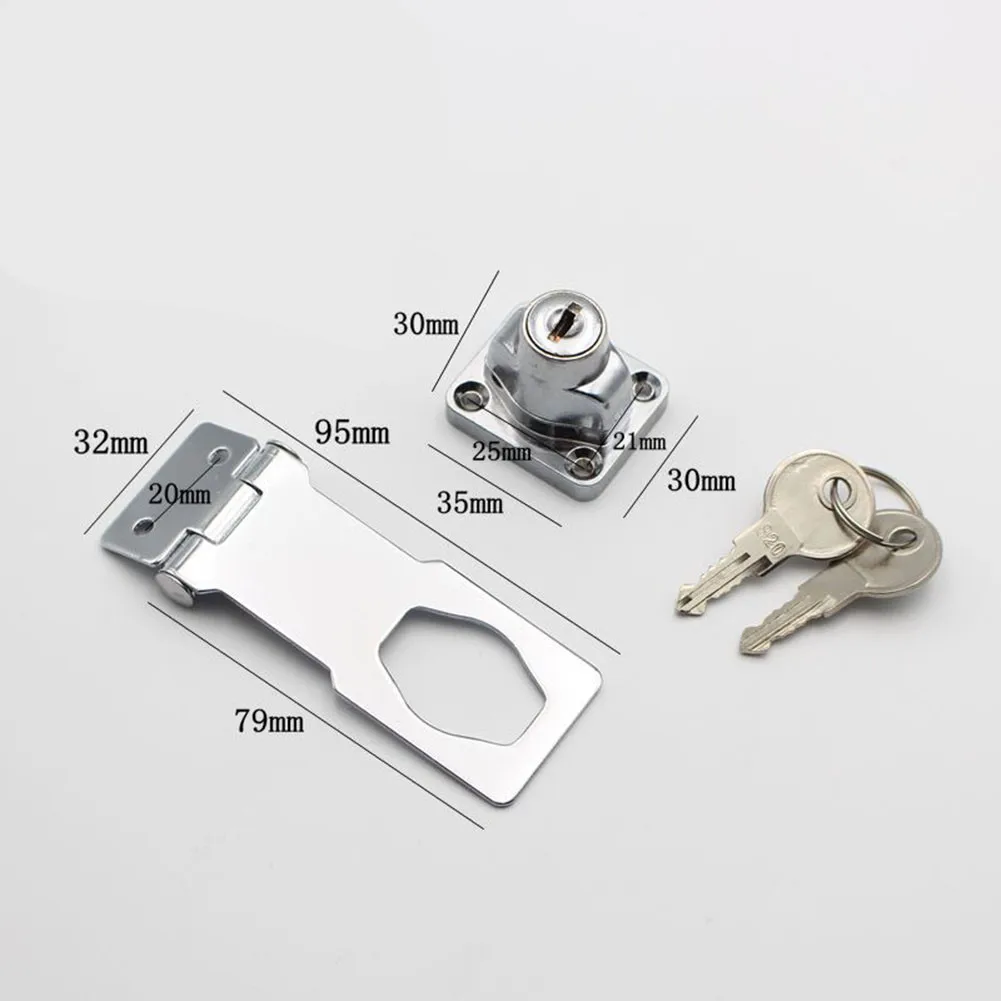 

Durable Practical Useful Indoor Outdoor Locking Hasp Hasp Lock Cabinets Countersunk Lockers