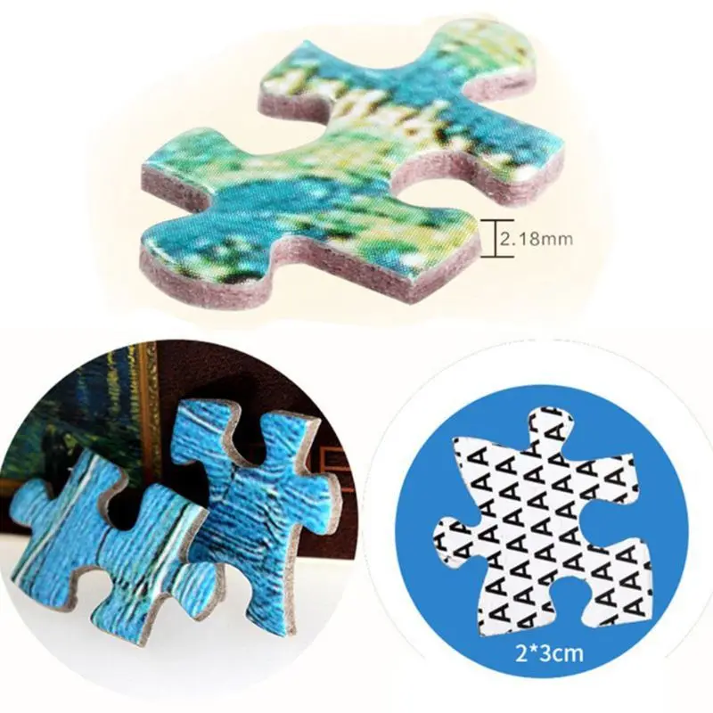 

1000 Pcs/Pack Thicken Paper Puzzle for Adults Landscape Assemble Jigsaw Intellective Educational Toys Home Decoration