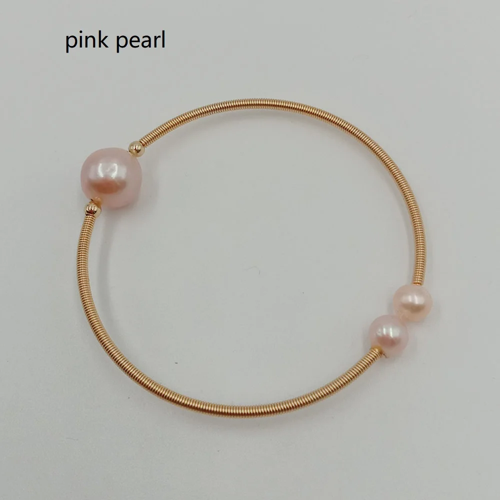 Браслет из пресноводного жемчуга в стиле барокко браслет 100% натурального с