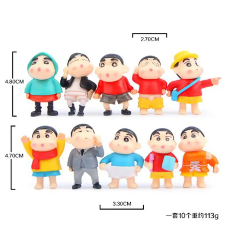 10 шт./Crayon Shin Chan Life Edition ручная работа кукла DIY дикая пейзажная украшения