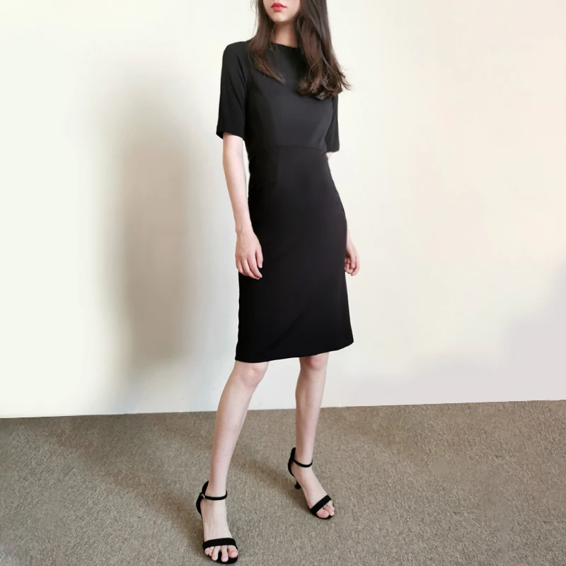 

2021 New Summber Collection Bodycon Black Dress UK6-16