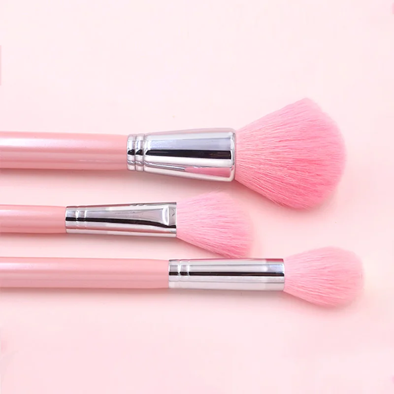 

wool brush Pink color make up brush 10 PCS Makeup Brushes Tools Brushes Set Natural Goat Hair Cosmetics Brush Set