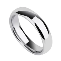 ywshk smooth stainless steel couple rings silver simple 6mm women men lovers wedding jewelry engagement gifts can be wholesale