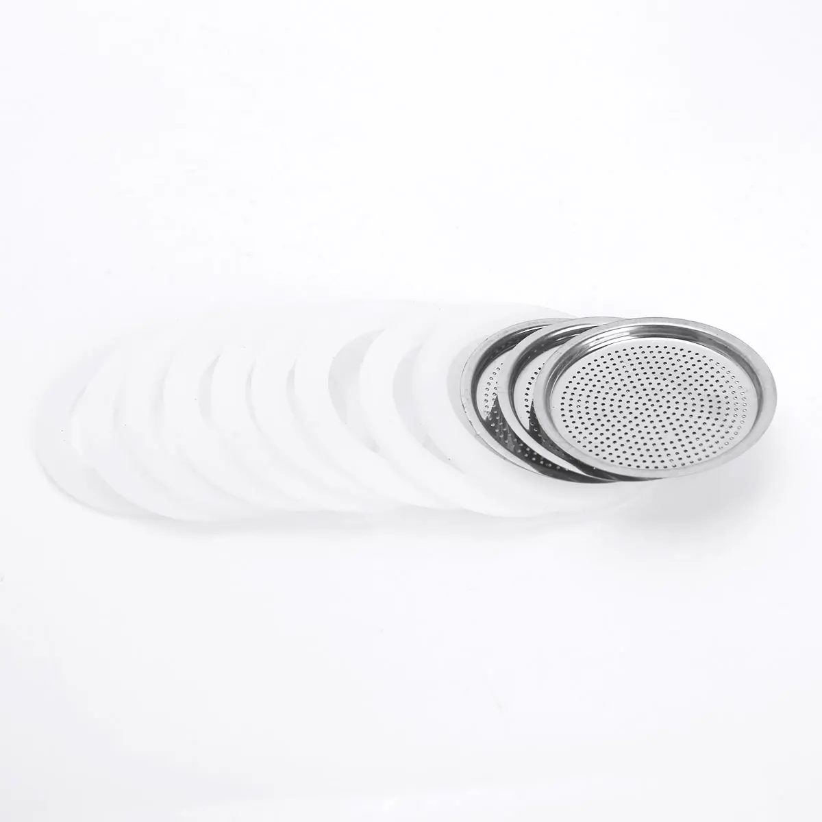

9 Pieces Silicone Gaskets and 3 Pieces Stainless Steel Moka Pot Coffee Pot Filter Replacement For 6 Cup Moka Espresso Models