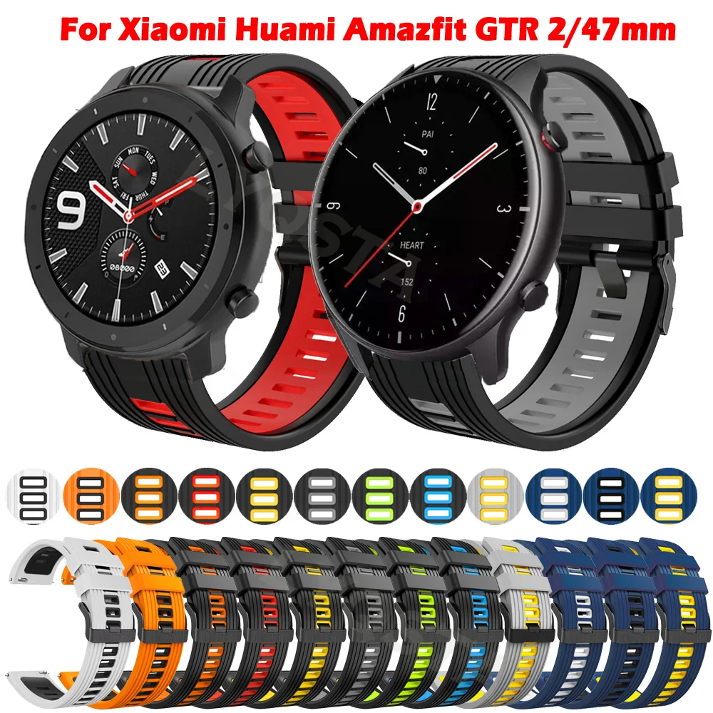 

Ремешок силиконовый для Xiaomi Huami Amazfit GTR 2/3/3 Pro/47 мм, 22 мм