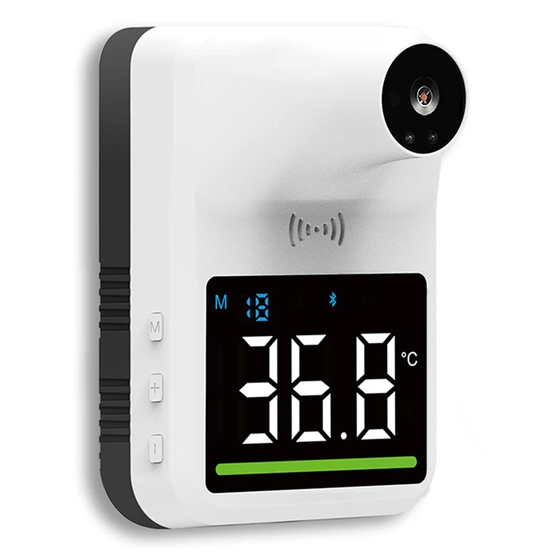 

Non-Contact Digital Wall Mounted Thermometer with LED Display /Fever Alert Function for Office,School,°C/°F Switchable