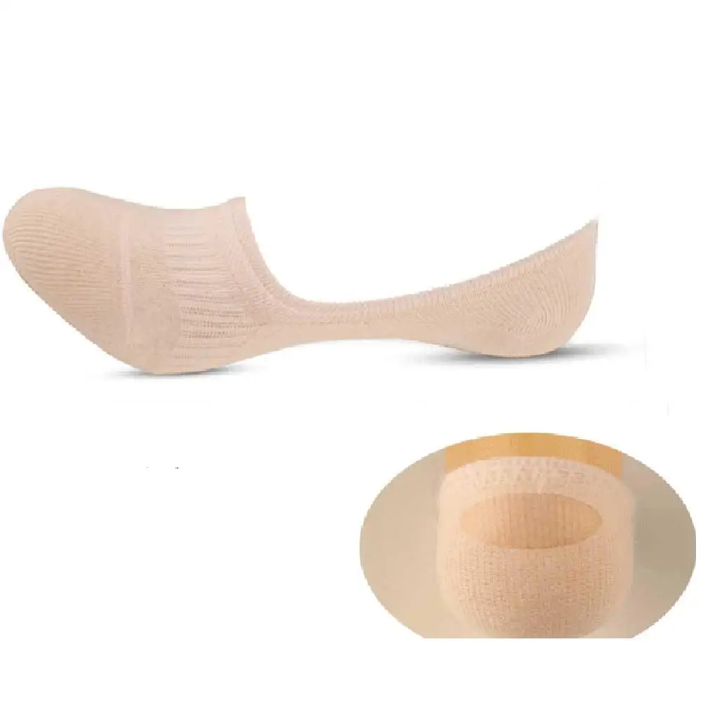 Носки-лодочки женские силиконовые невидимые хлопковые носки бесшовные девушки