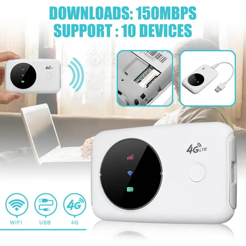 M80A переносная точка доступа 4G Lte беспроводной мобильный маршрутизатор Wifi модем 150