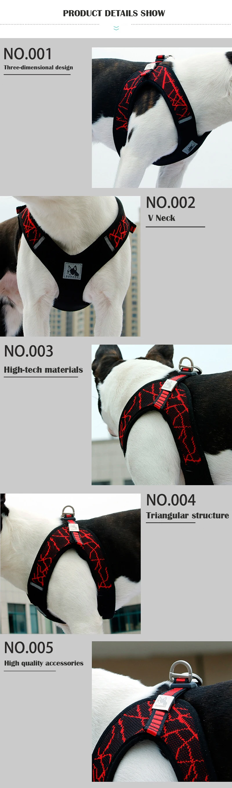 Шлейка для собаки домашнего животного воротник для большой средний маленькая собака аксессуары поводки для питомцев, собак груди широком низком каблуке с боковой молнией в ремни жилет для домашних животных