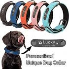 Кожаный ошейник для собак, персонализированный ошейник для больших и маленьких собак, роскошный ошейник для собак с гравировкой имени, кожаный ошейник для больших и маленьких собак, 101