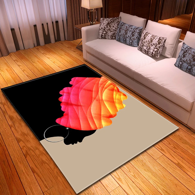 Красочные ковровые покрытия для африканских девушек домашний декор напольный