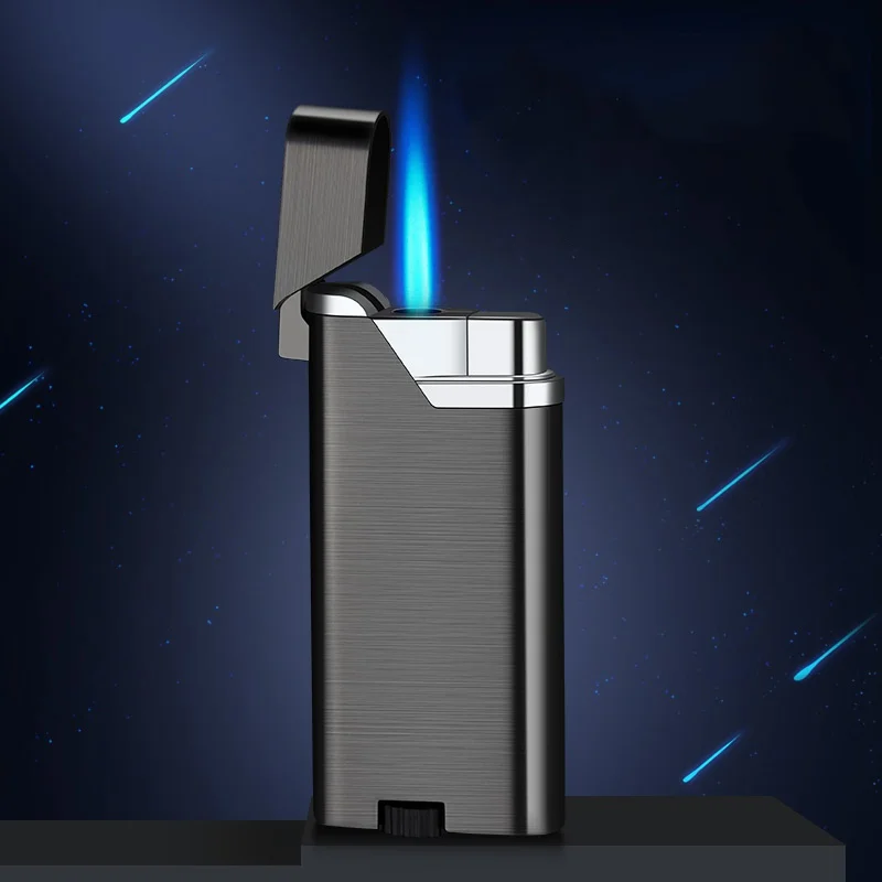 

2020 New Windproof Cigarett Lighter Metal Gas Lighter Blue Flame Portable Jet Turbo Lighter Butane Spray Gun