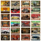 Лидер продаж, металлическая винтажная Оловянная табличка для автомобиля, потертый шикарный Настенный декор, украшение для паба, бара, металлический постер для гаража, металлическая пластина