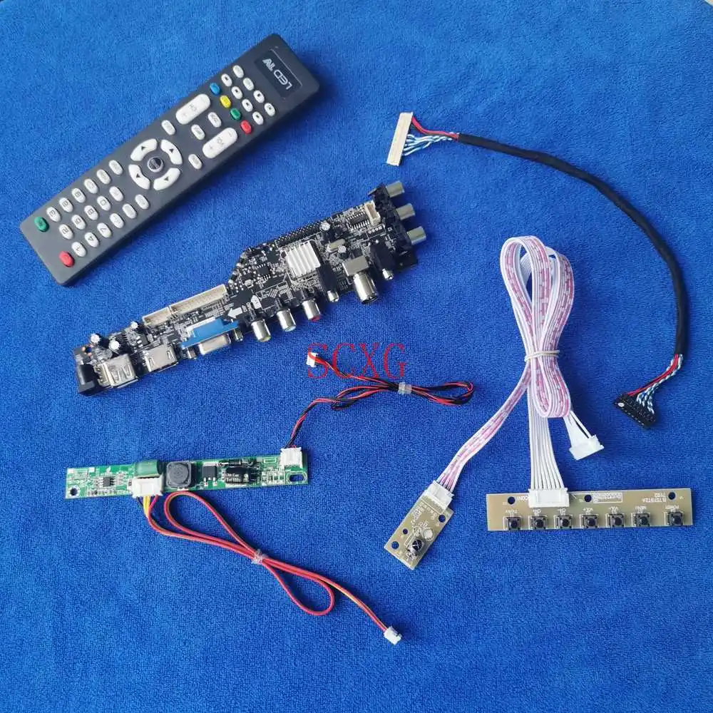 

Светодиодный/ЖК-дисплей USB AV VGA HDMI-совместимый цифровой сигнал 1920*1080 Для M215HAN01.2/M215HAN01.3 экран привода плата DIY комплект LVDS 30-Pin