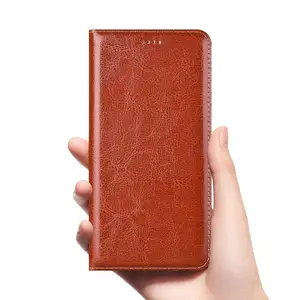 luxury Genuine Leather Case For OPPO Realme 3 3i 5 5i 6 6i 7 7i 8 Pro
Cases Crazy Horse Mobile Phone Flip Cover