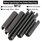 3 шт.2 шт., прямые Пружинные штифты из черной оцинкованной стали, m12x20 мм  100 мм