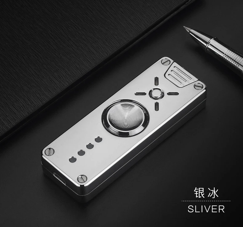 4 Led ручной Спиннер электрическая зажигалка с подключением к USB забавная сигарета электронная двойная дуга Зажигалка перезаряжаемая игрушка Спиннер мужской подарок