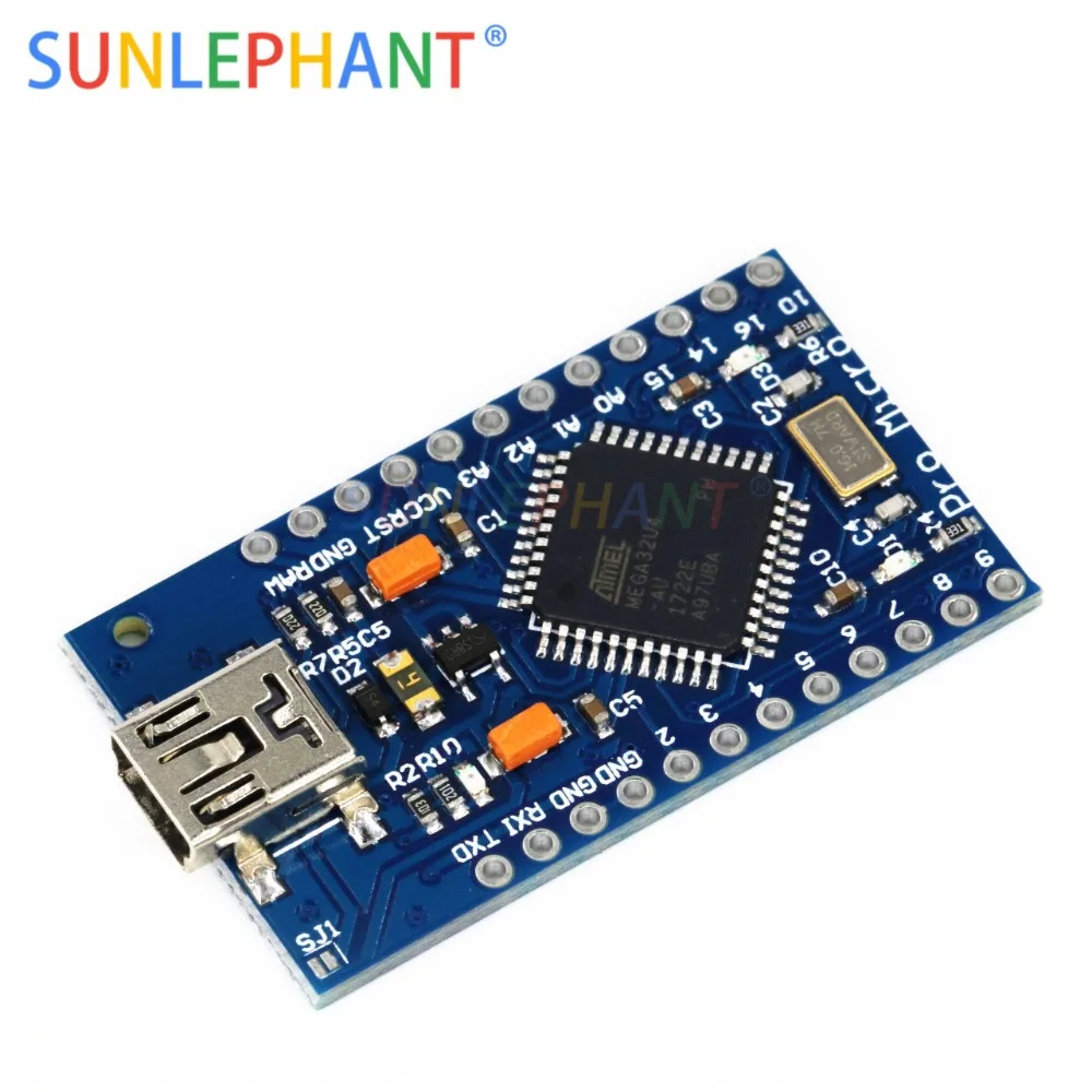 Mini USB ATmega32U4 Pro Micro 5V 16MHz Board Module For Arduno/Leonado ATMega 32U4 Controller Pro-Micro Replace | Электронные