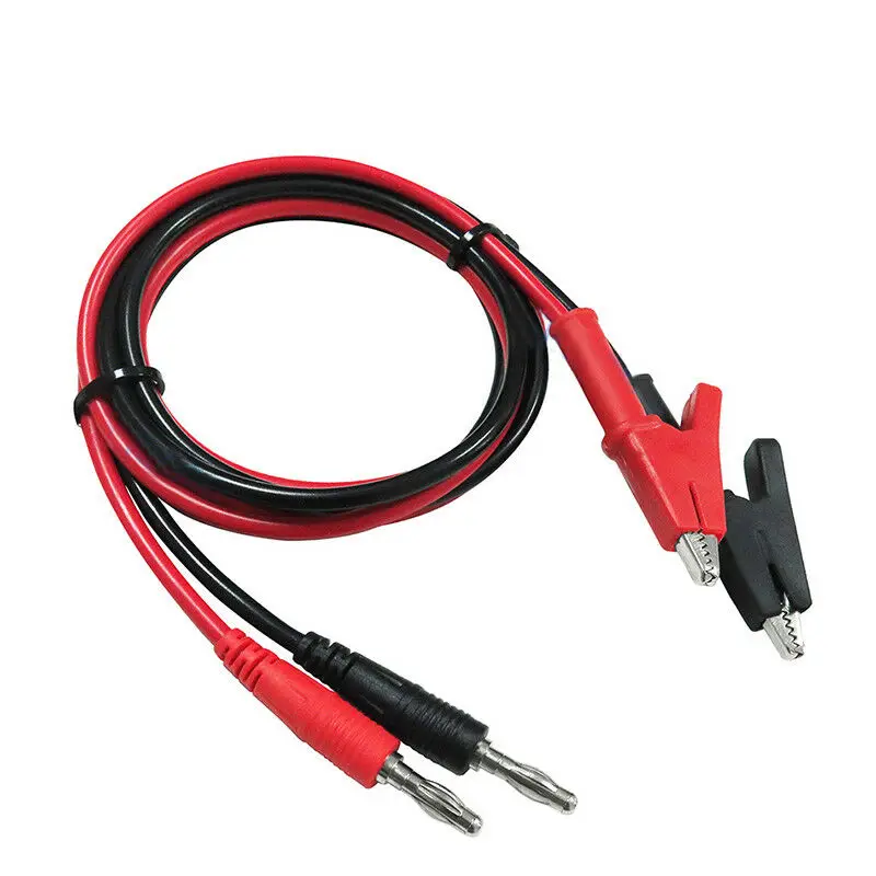 Оптовая продажа 1 шт. метр красный и черный крокодил испытательный шнур свинцовый