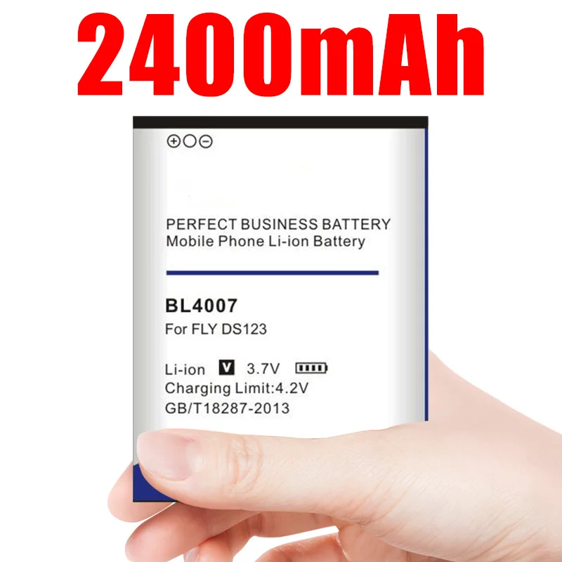 Аккумулятор BL4007 на 2400 мАч для FLY DS123 мобильный телефон перезаряжаемые