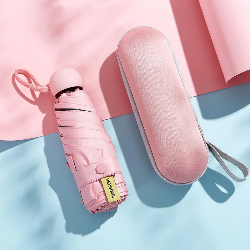 

2020 Новый миниатюрный Зонт; Комплект одежды для детей из ветронепроницаемой красочные карманные зонтики от дождя для женщин анти-УФ-защита о...