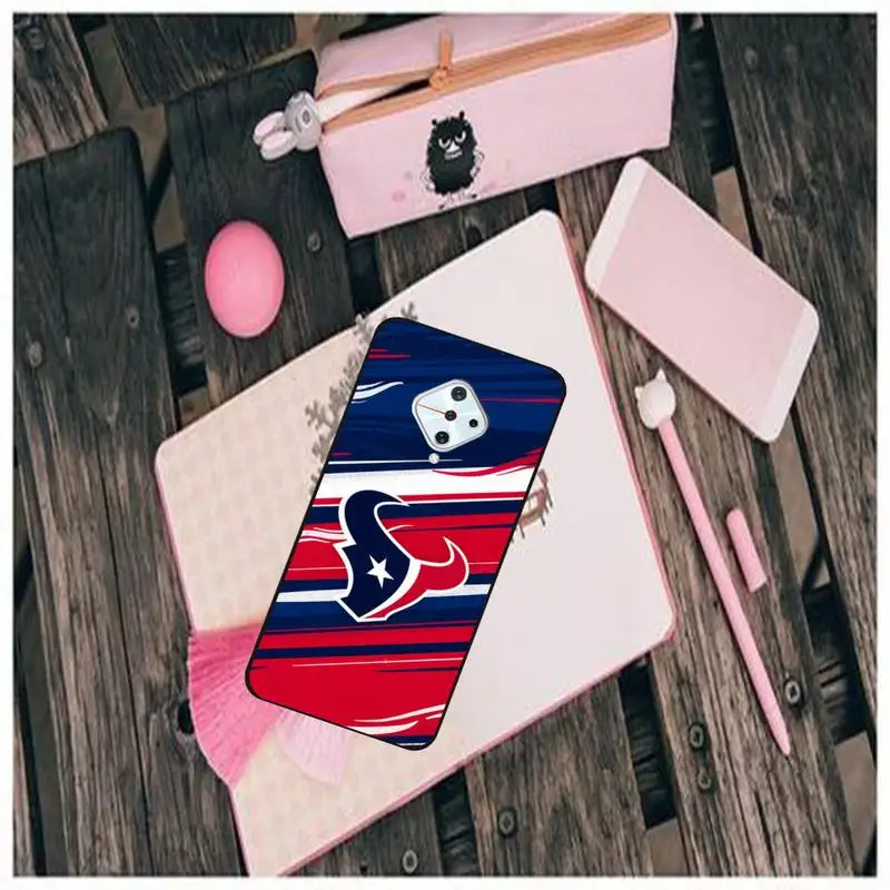

LJHYDFCNB Houston Texans Black Soft Phone Case For Vivo X9 9s 20 Plus Y97 83 75 71 69 V15 V17 V5 S