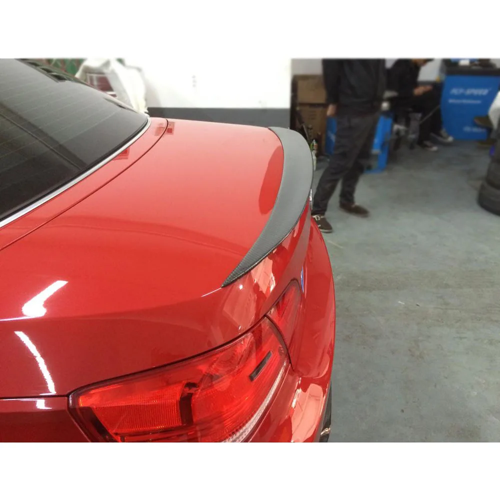 Углеродного волокна/FRP Неокрашенный задний спойлер на крышке багажника крыло