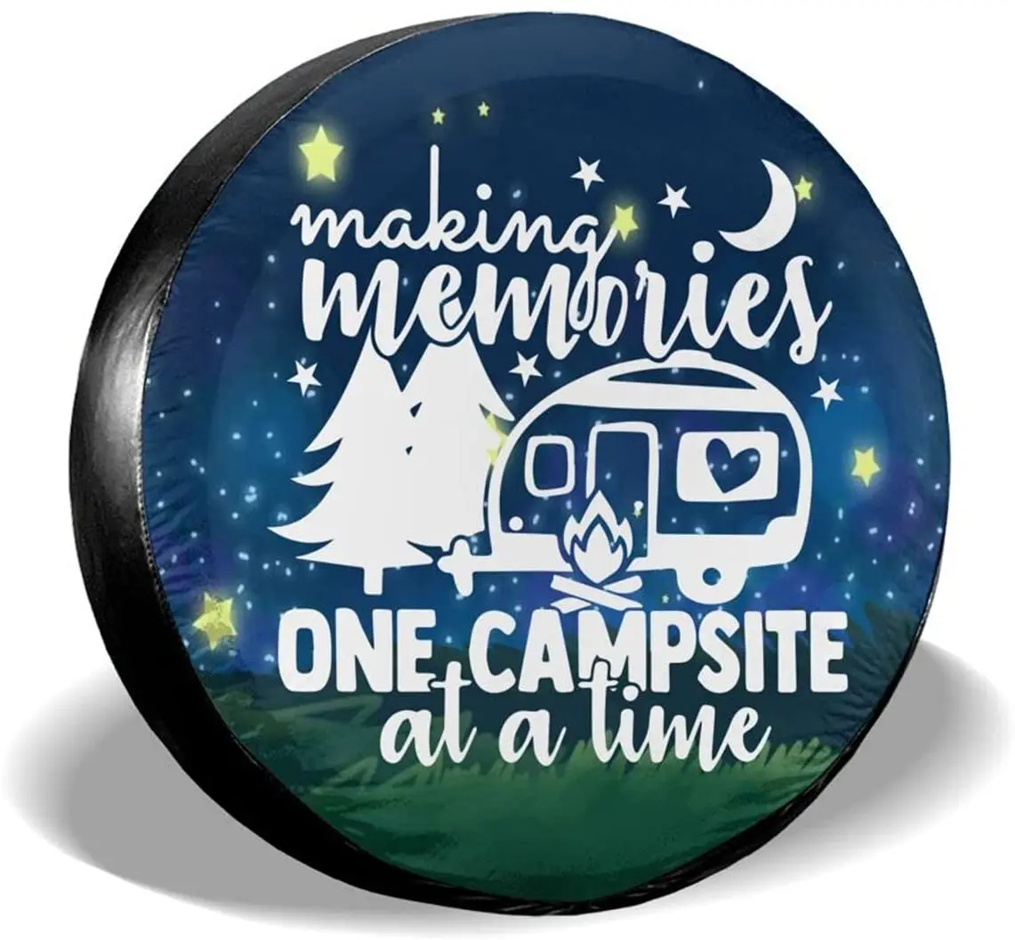 

cozipink Making Memories Starry Sky Camper Spare Tire COVER CAR Weatherproof Wheel COVER CAR for Car