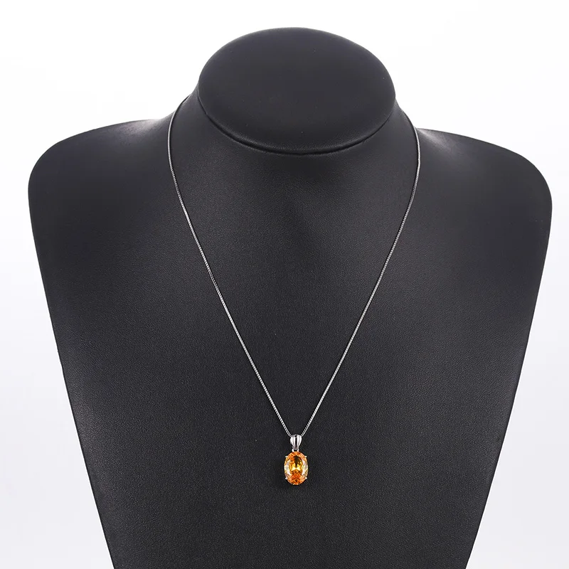 

Muxueyan Affordable Shiny Zircon Crystal Necklace For Women Feminine Pendant Zircon Clavicle Chain Fashion Silver Jewelry Gift