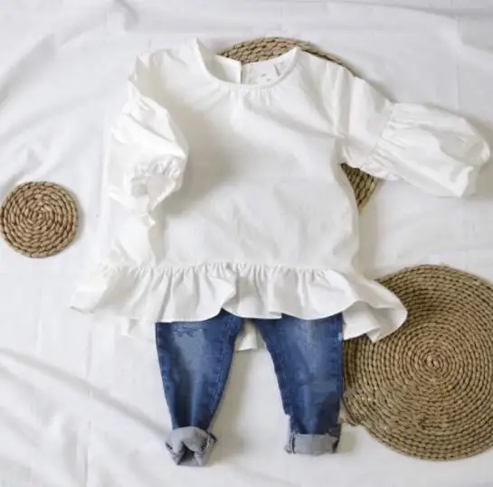 Брендовая детская одежда с длинными рукавами футболка из хлопка принтом