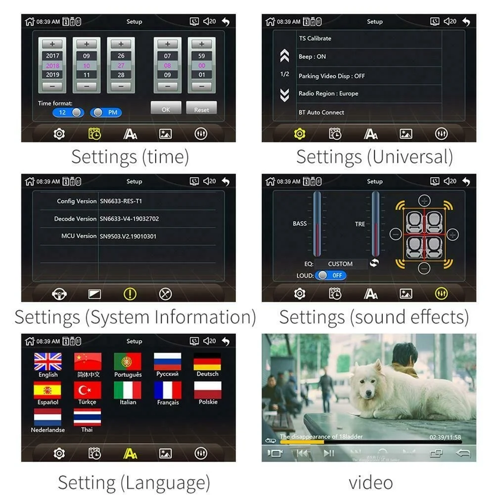 Автомобильный MP5-плеер 7 дюймов 2Din Bluetooth BT телефон зеркальная ссылка для Play Стерео