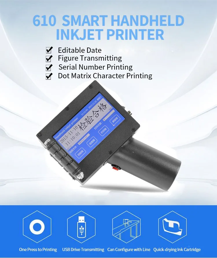Хорошее Качество производитель портативный ручной струйный принтер срок