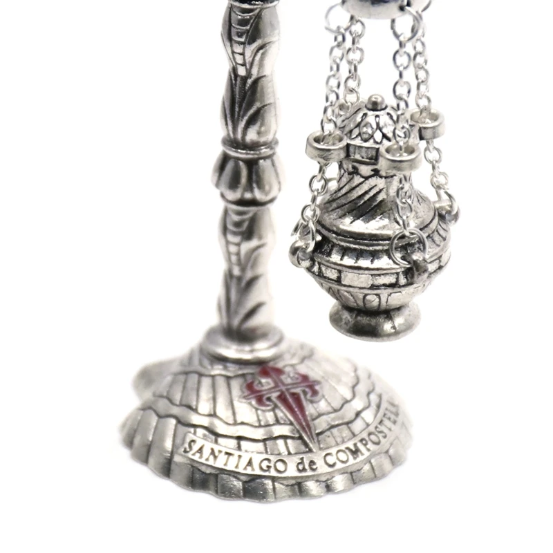 

Antique Carved Incense Burner Cross Decoration Church Chapel Ornaments Prayer Religious Home Worship Supplies