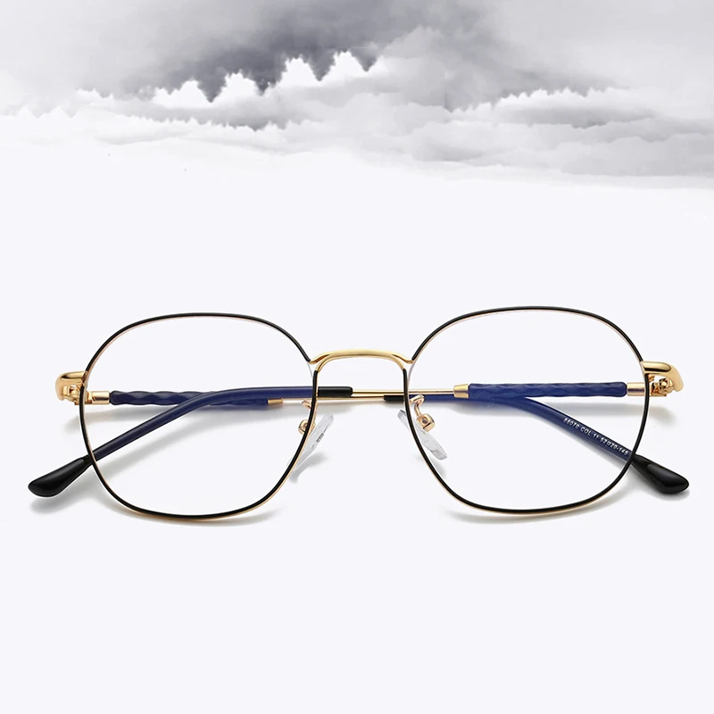 Ретро полигональные очки оправа для женщин сплав квадратные красные розовые