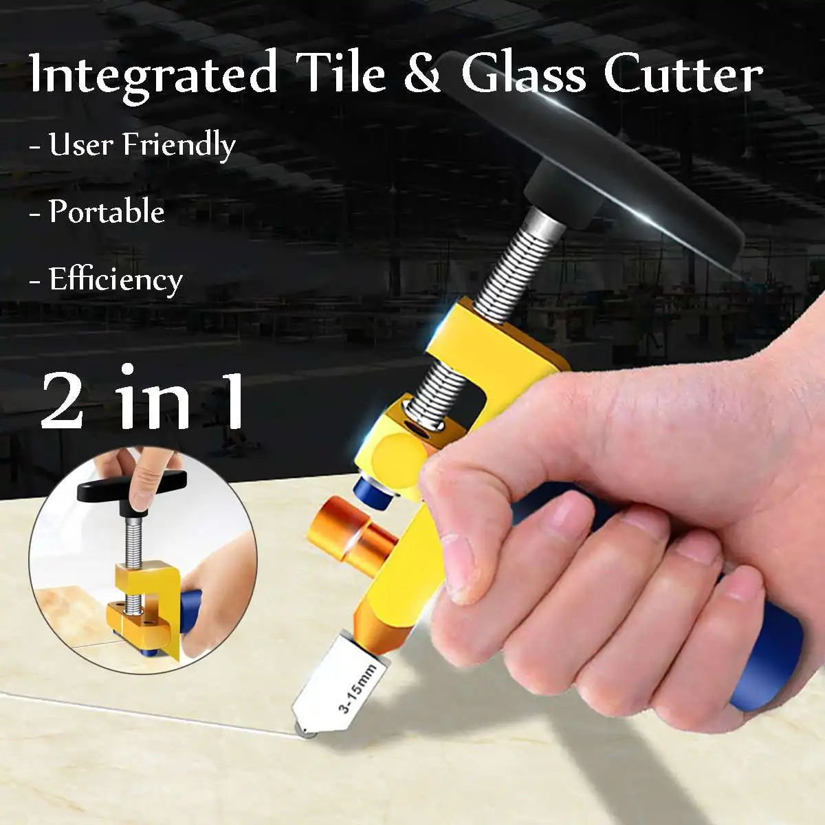 

Tile Cutter 950mm Handheld Ceramic tile Glass board Separate Tools Set Saw Woodworking cutting Tool Cutting separation one-piece