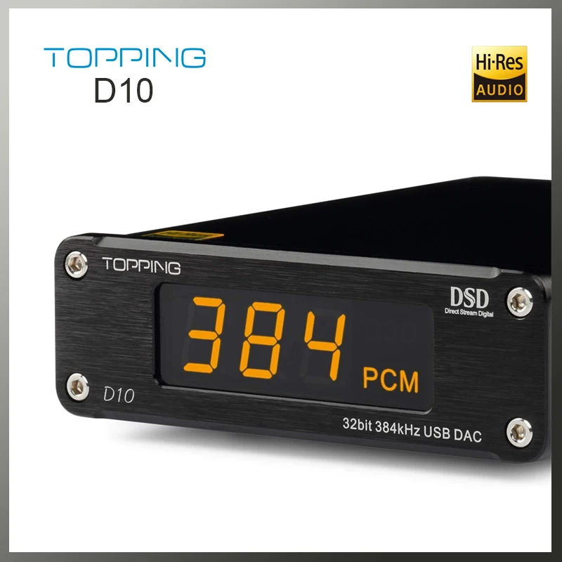 Верхний D10 декодер DSD256 ES9018K2M XMOS PCM384 USB DAC аудио декодер