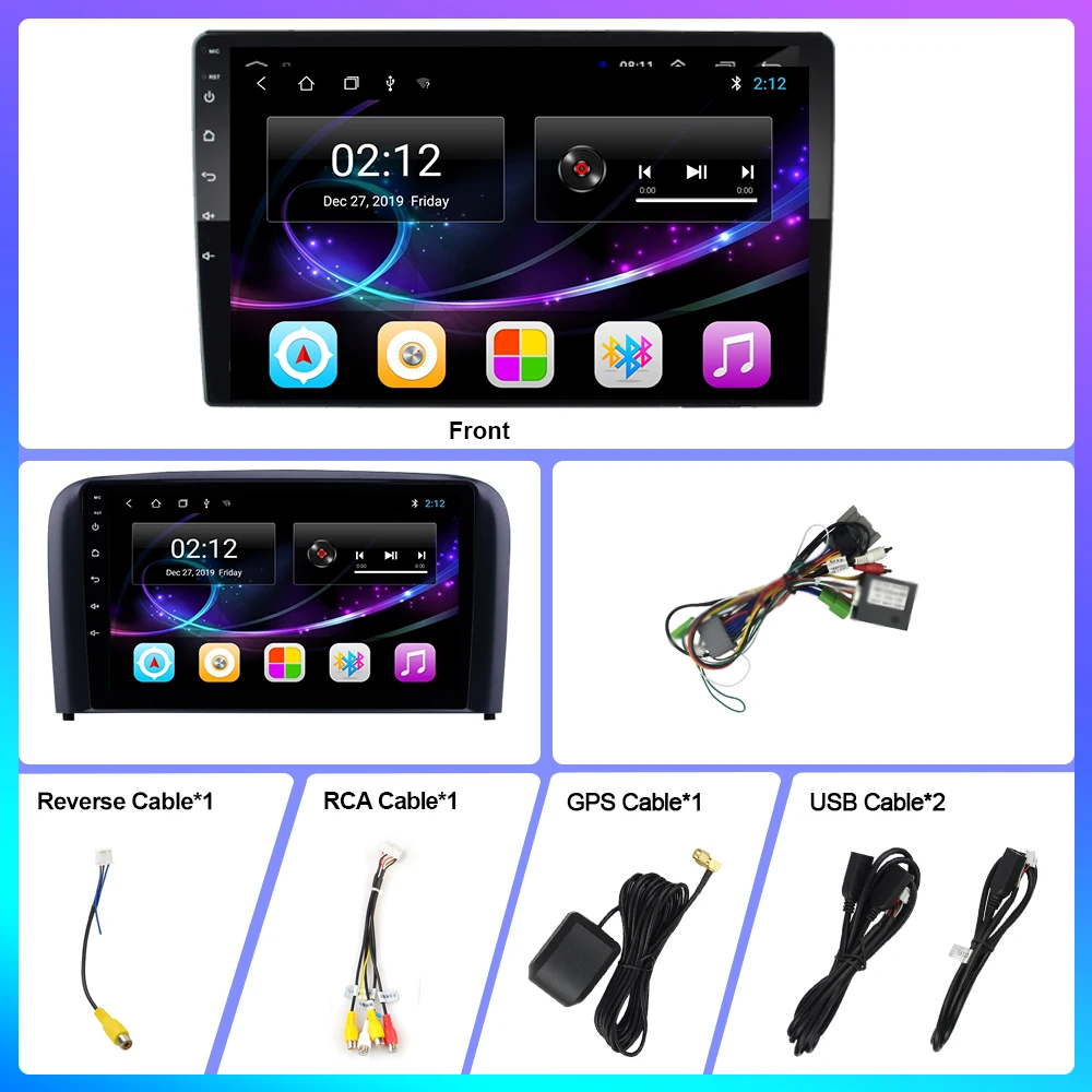 

9 inch 2 Din Android 9.0 Car Radio For Volvo S80 2004 2005 2006 Multimedia Video Player GPS Naviagtion Support the Wifi SWC BT