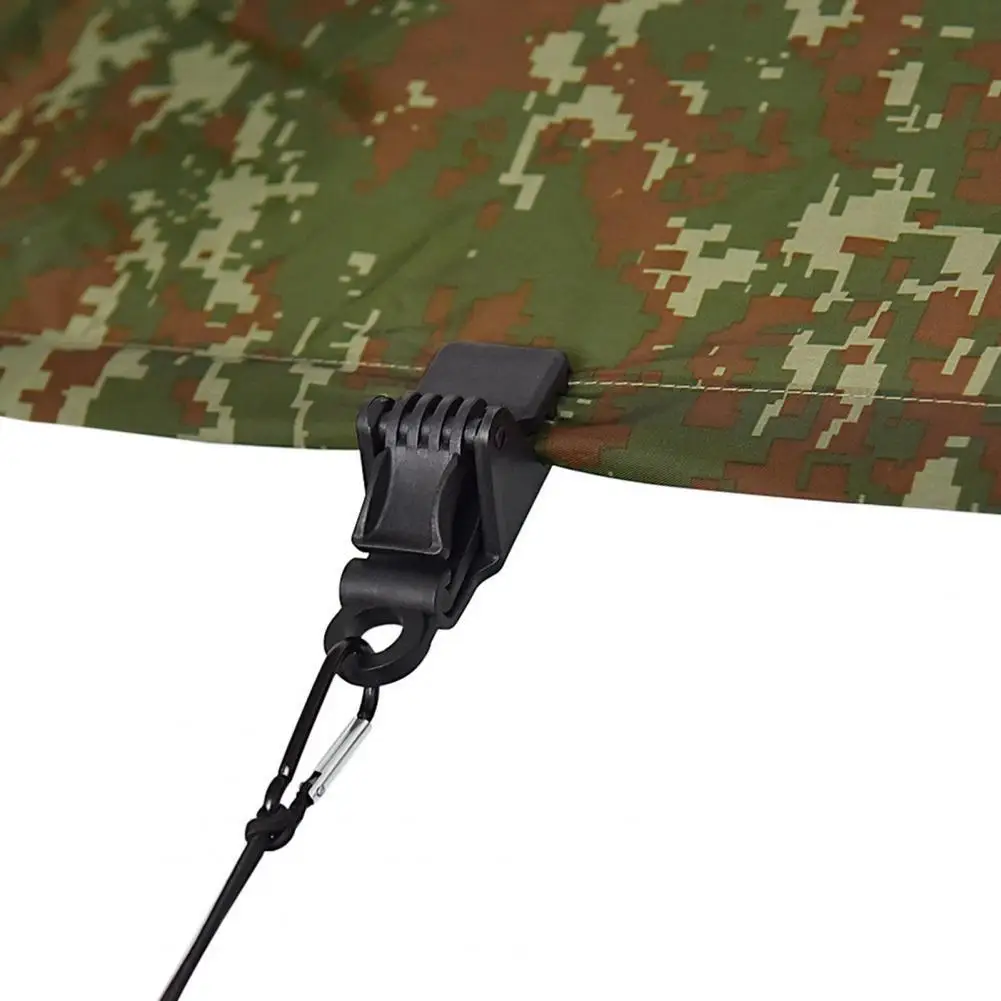

10Pcs Plastic Tent Clips Tarp Clamp Snap Gripper Canopy Windproof Clamp Awning Canopy Tighten Tool for Outdoor Camping Hiking