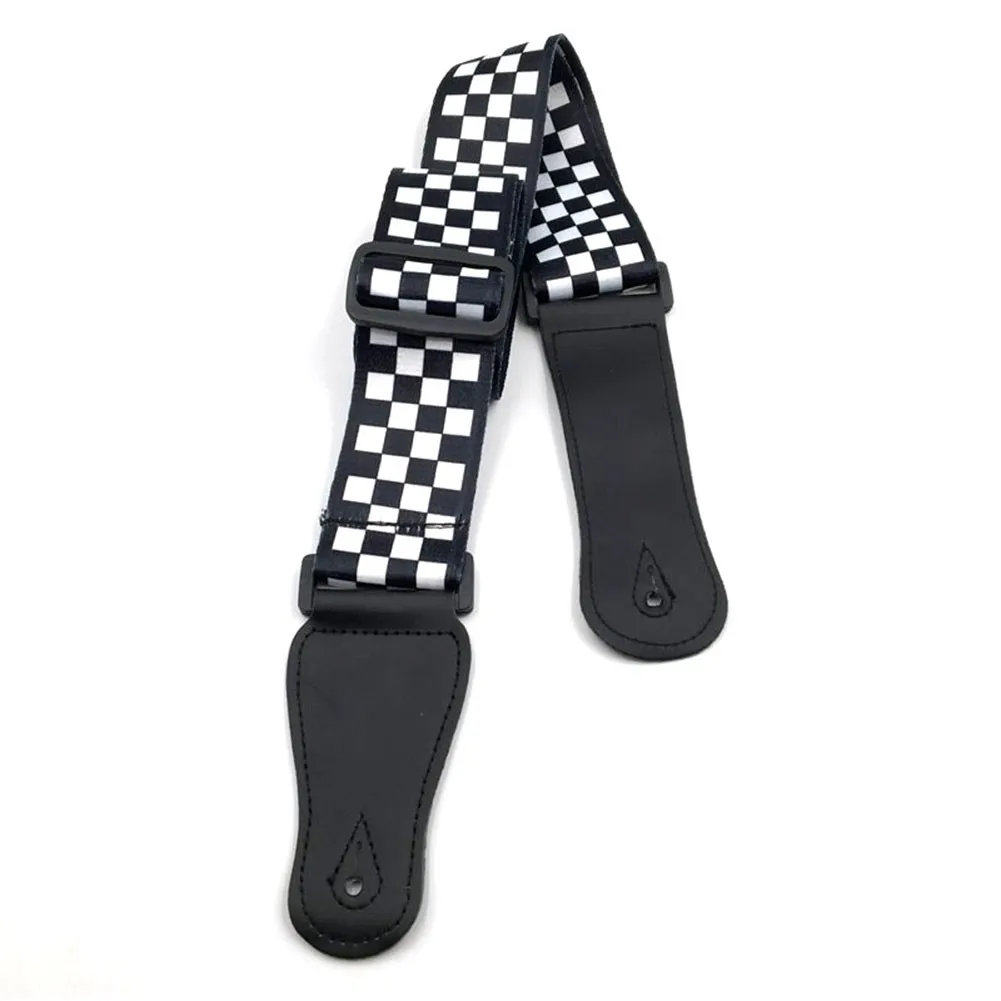 Heavy Duty Guitar Strap For Acoustic Electric Guitar And Bass Multi-Color Guitar Belt Adjustable Colorful Printing Leather Strap