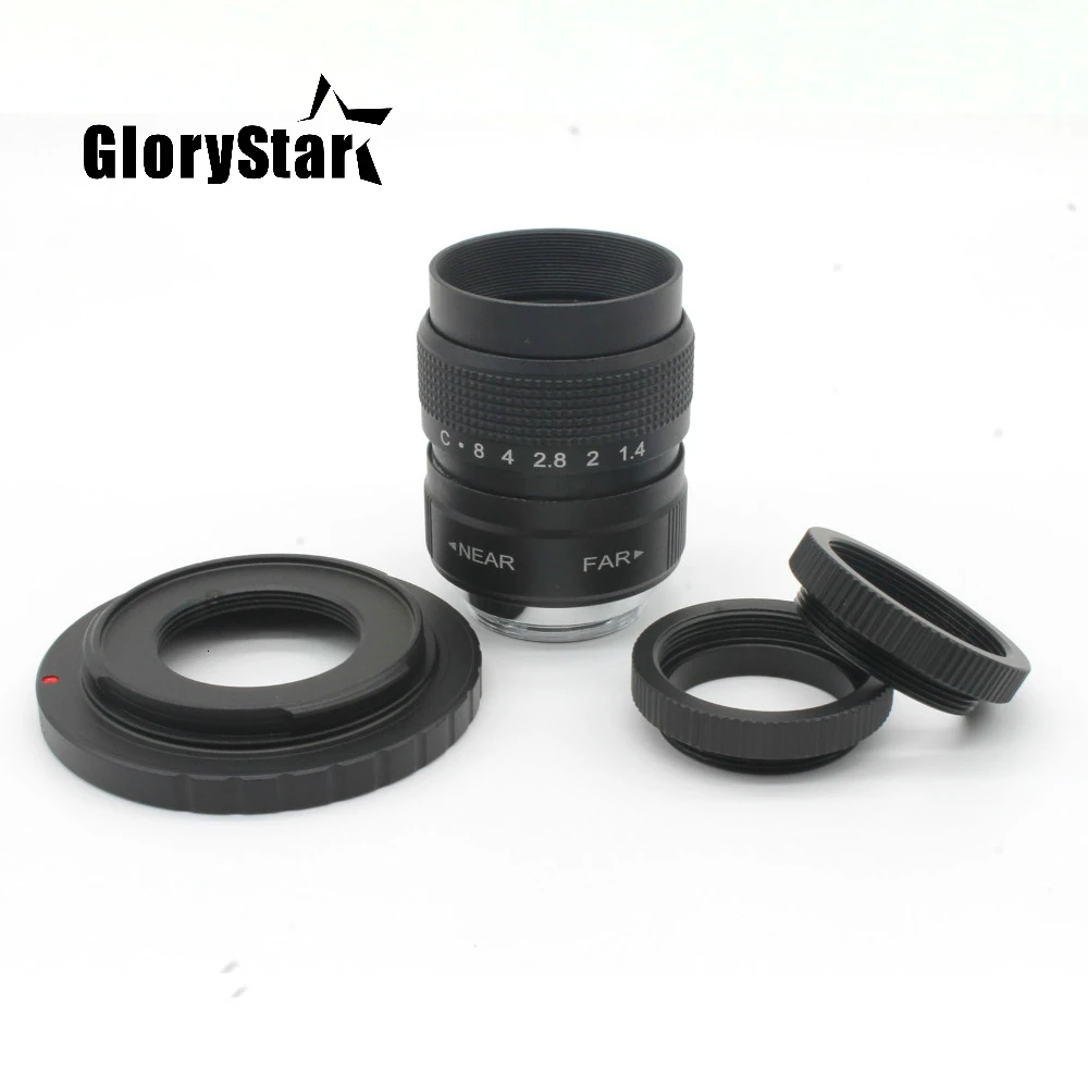 Объектив GloryStar 25 мм F1.4 CC для ТВ кинообъектива + C-крепление Fuji Fujifilm X-Pro1 бесплатная
