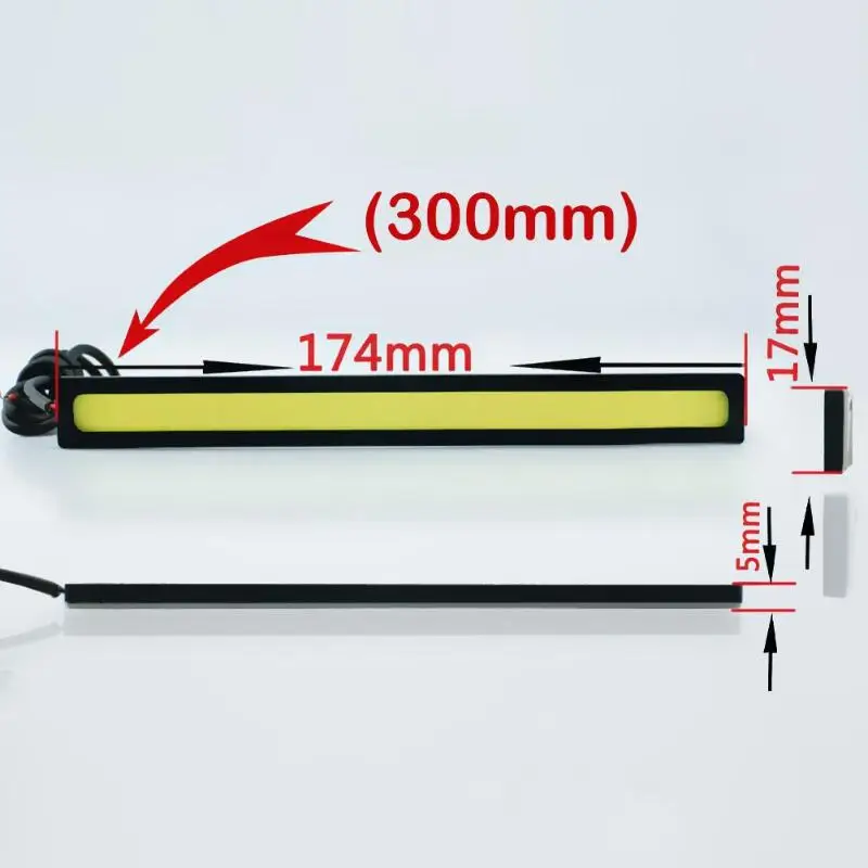 2pcs Waterproof 12V LED COB Car Auto DRL Driving Daytime Running Lamp Fog | Автомобили и мотоциклы
