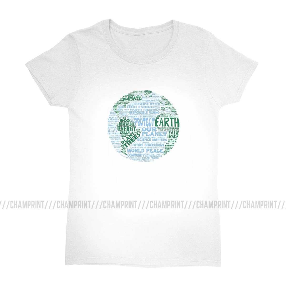 Женские футболки с защитой земли повседневные окружающей среды Ulzzang хлопковая