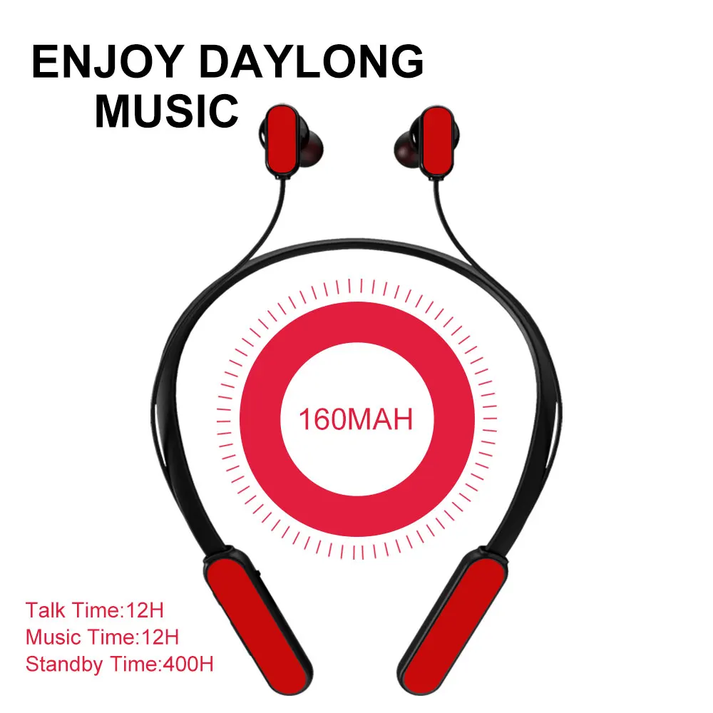 Pottnar Новые вибрационные басы спортивные Bluetooth-наушники скрытая гарнитура