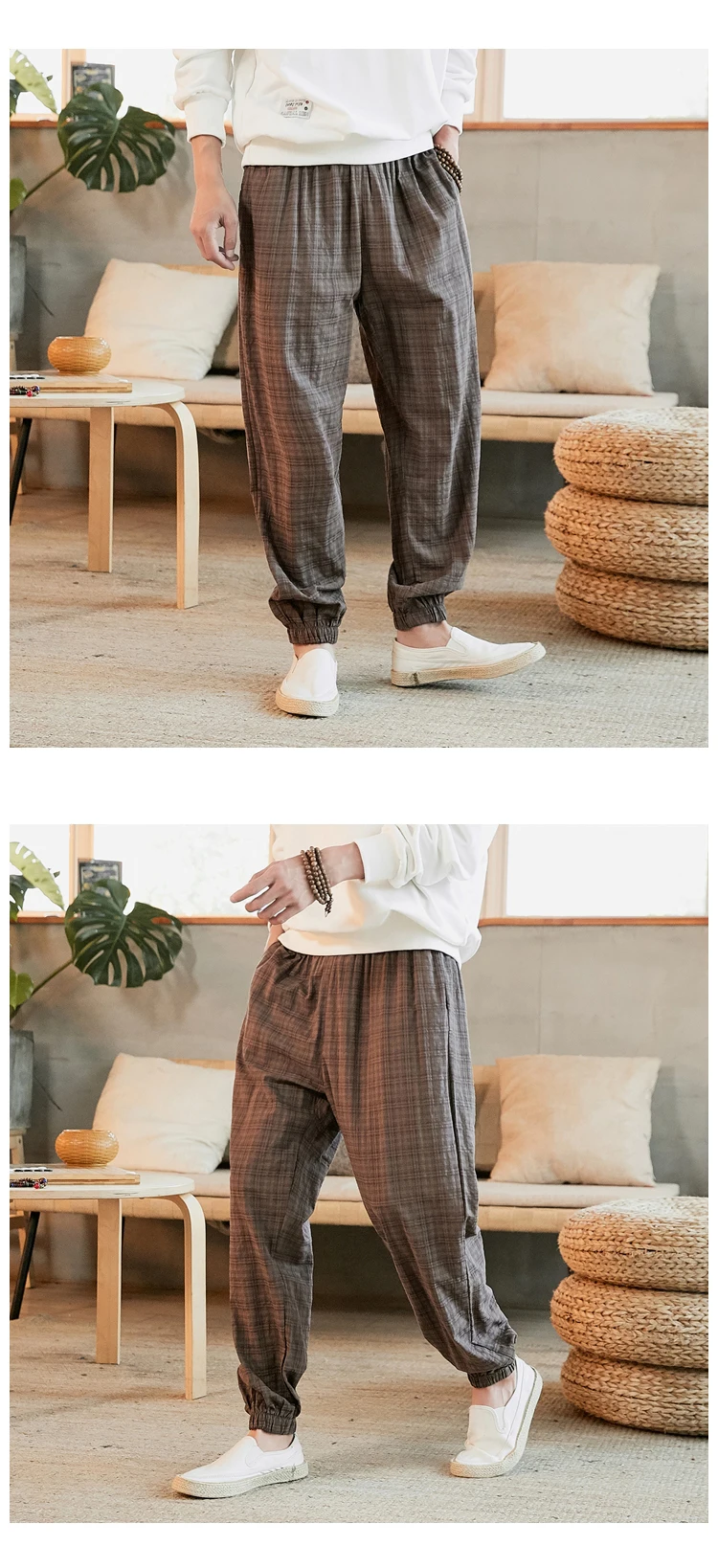 Sinicism Store мужские свободные шаровары осенние новые китайские стильные мужские хлопковые и льняные штаны больших размеров корейские штаны