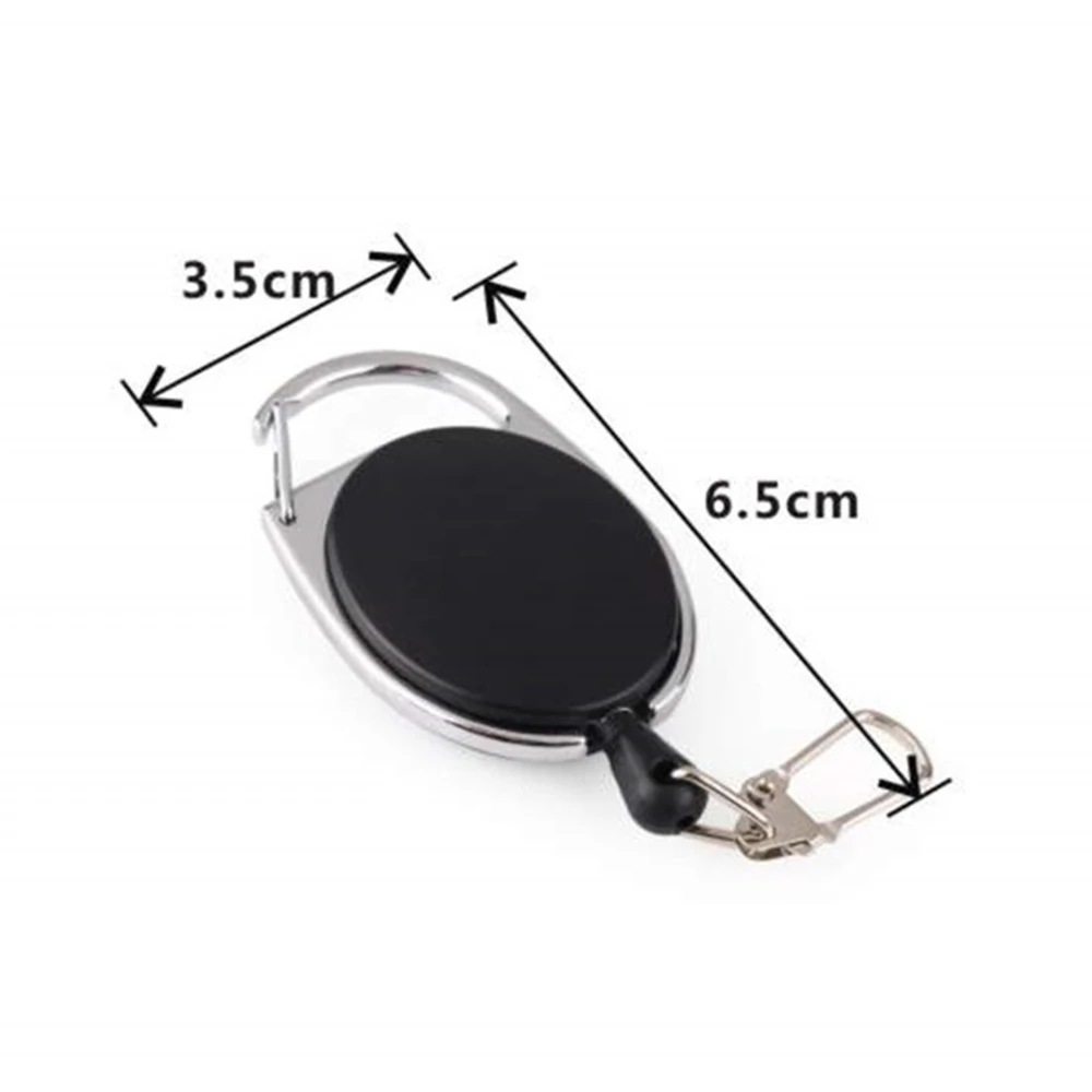 Брелок выдвижная катушка для значков цинковый сплав ABS ID ремешок имя бирка