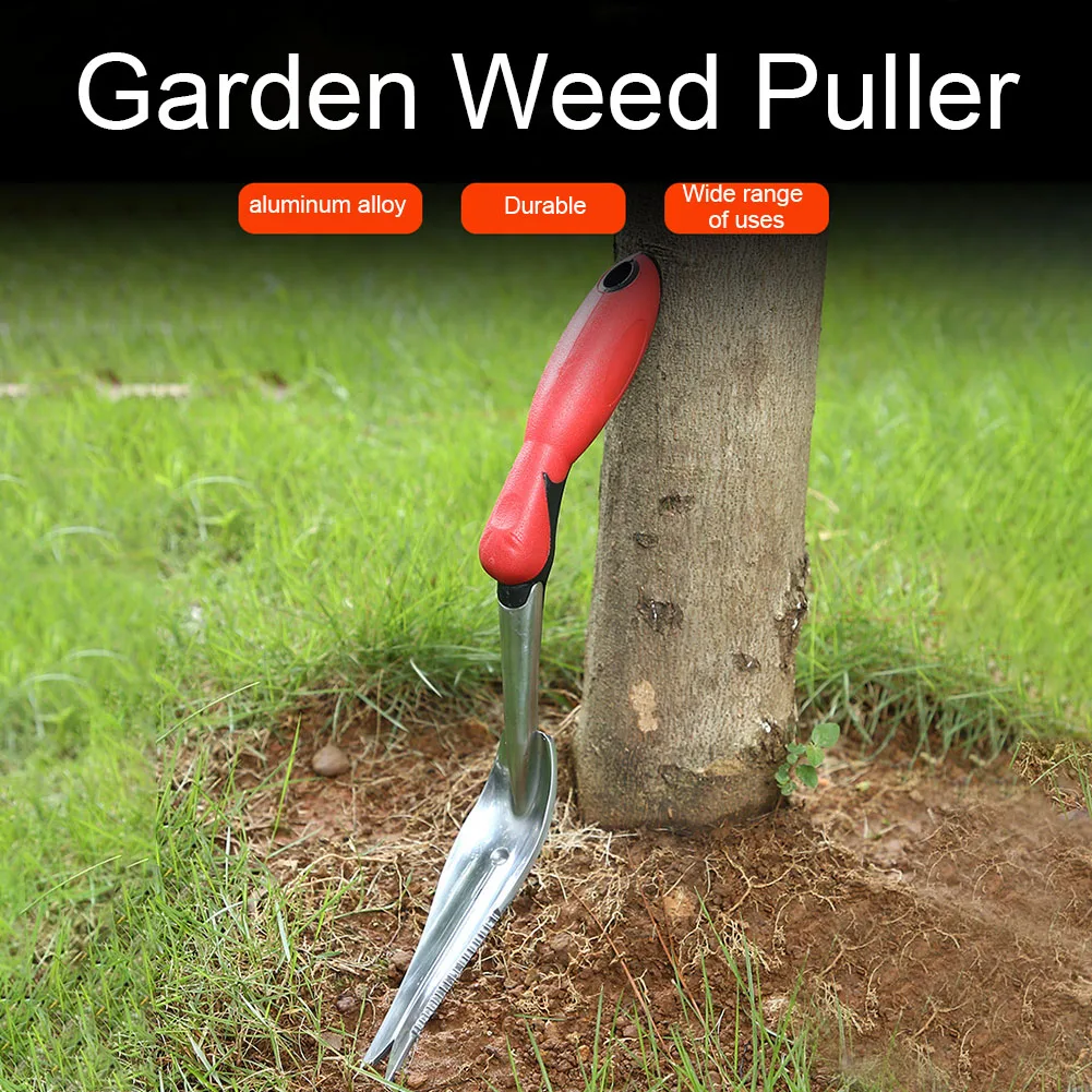 

Grass Puller Aluminum Alloy Manual Weeder Durable Planting Trimming Forked Head Garden Tool Lawn Courtyard Portable Non Slip