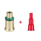 Многоразовая латунная Медная головка для заправки газа и пластиковая Бутановая Насадка адаптер для Dupont L1 красные колпачки большая зажигалка надувной газовый гаджет