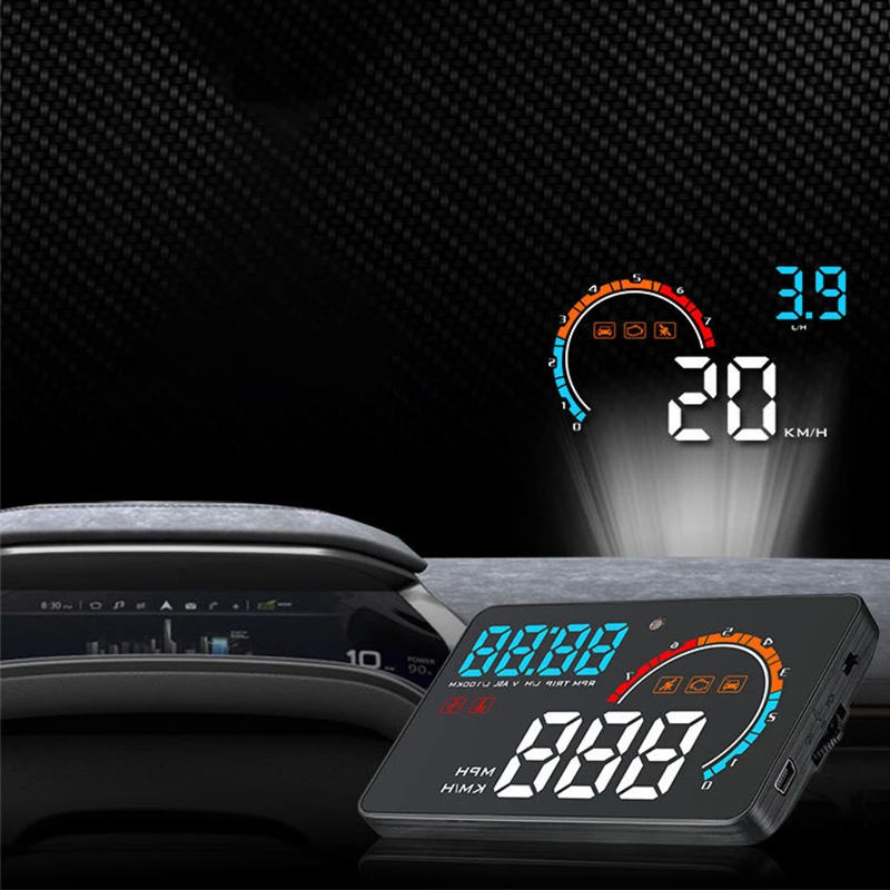 GEYIREN Новый 4 5 ''HUD универсальный дисплей цифровой проектор PC + ABS лобовое стекло