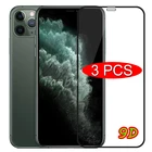 Закаленное стекло 9D для iPhone, защитное стекло с полным покрытием для iPhone 11 12 13 Mini Pro Max X Xr Xs Max 13 12 11, 3 шт.